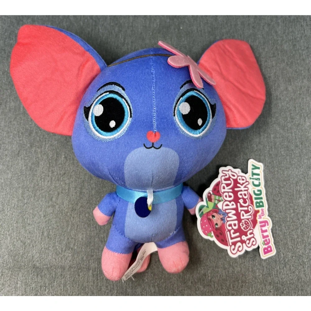 Strawberry Shortcake Cheesecake Mouse Plush 6 Inch Berry in the Big City NWT